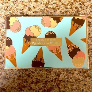 Brand new eyeshadow palette. Beauty concept